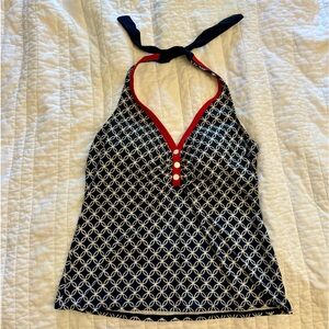 Nautical Tankini Top, Swim Top